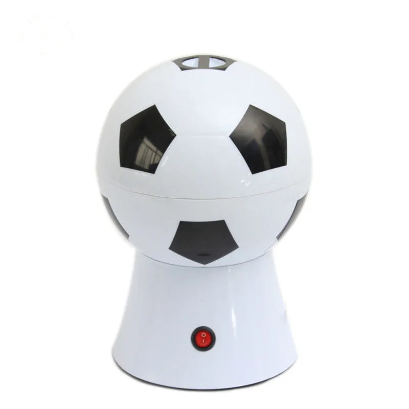 Home football electric popcorn machine with hot air popping, 220V, oil-free, automatic collector