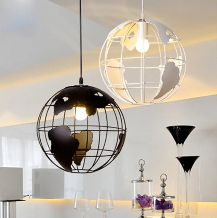 Nordic style black iron pendant light with 300mm shade on adjustable cord, button switch, 220V incandescent fitting