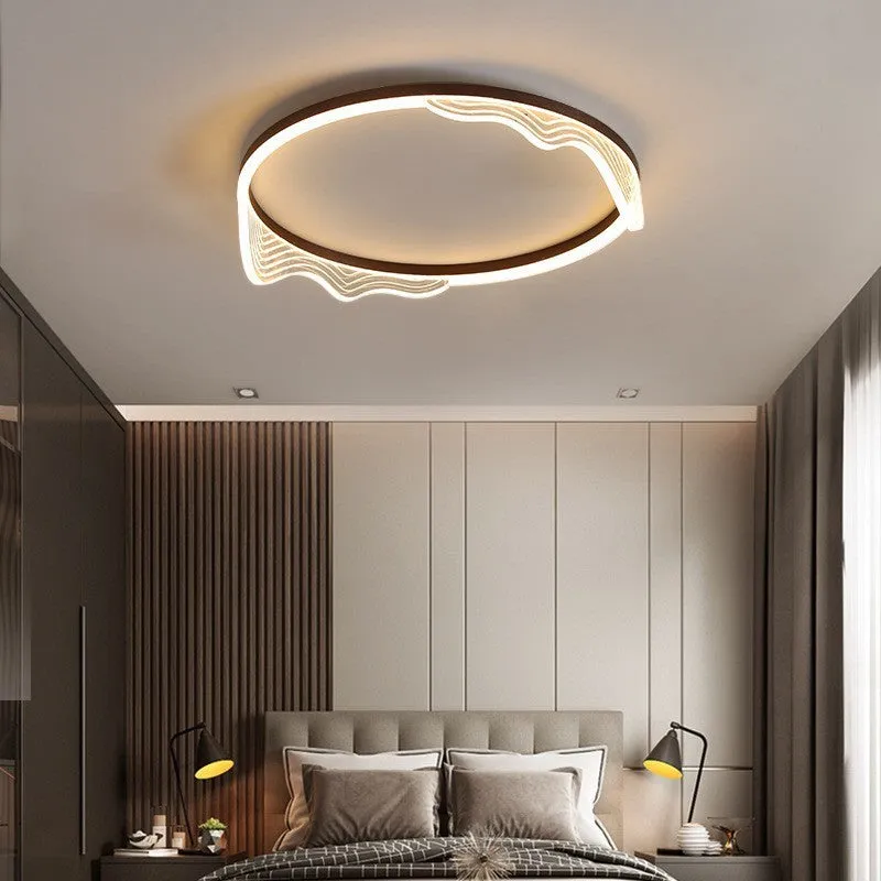 50cm acrylic ceiling light in gold or coffee finish with remote control for living room, bedroom, study