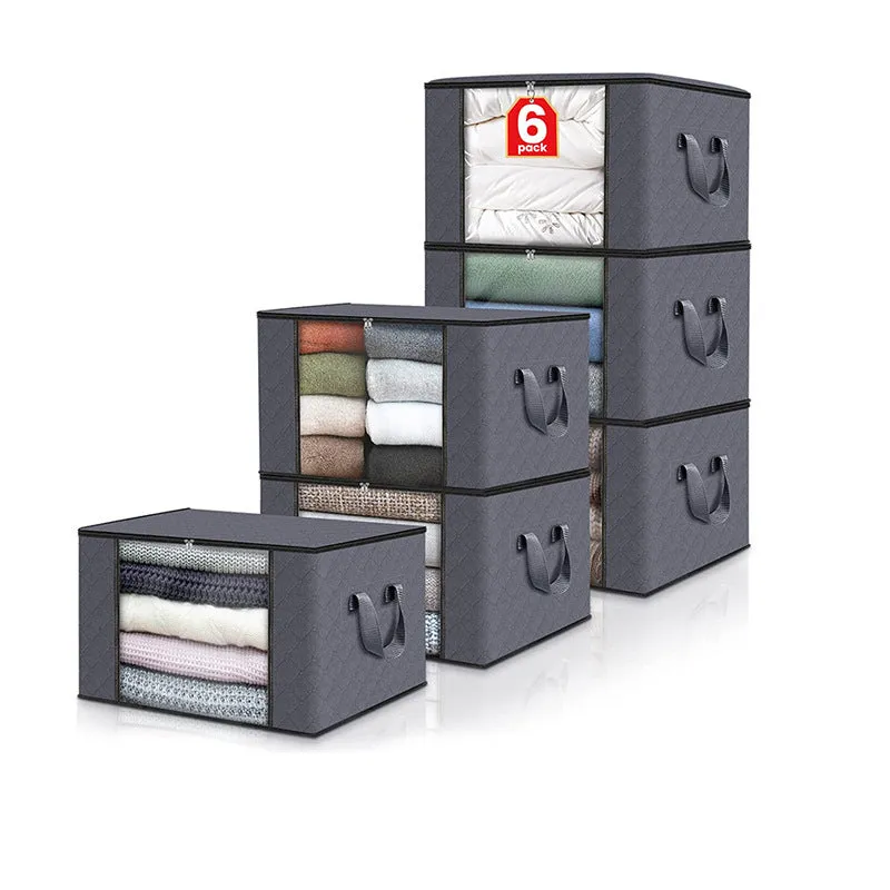 Non woven fabric storage organiser bag in beige colour, shown in a handbag style with seal closure.