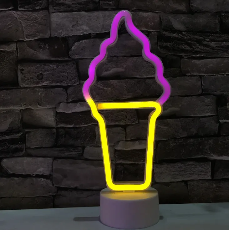 Pineapple LED modeling lamp in green plastic with white red blue powder colour options