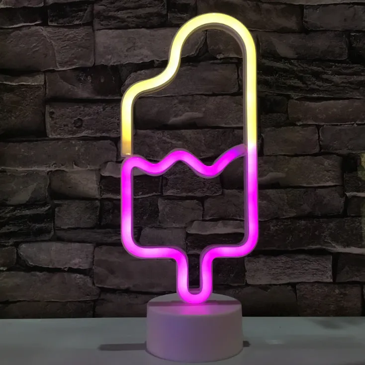 Pineapple LED modeling lamp in green plastic with white red blue powder colour options