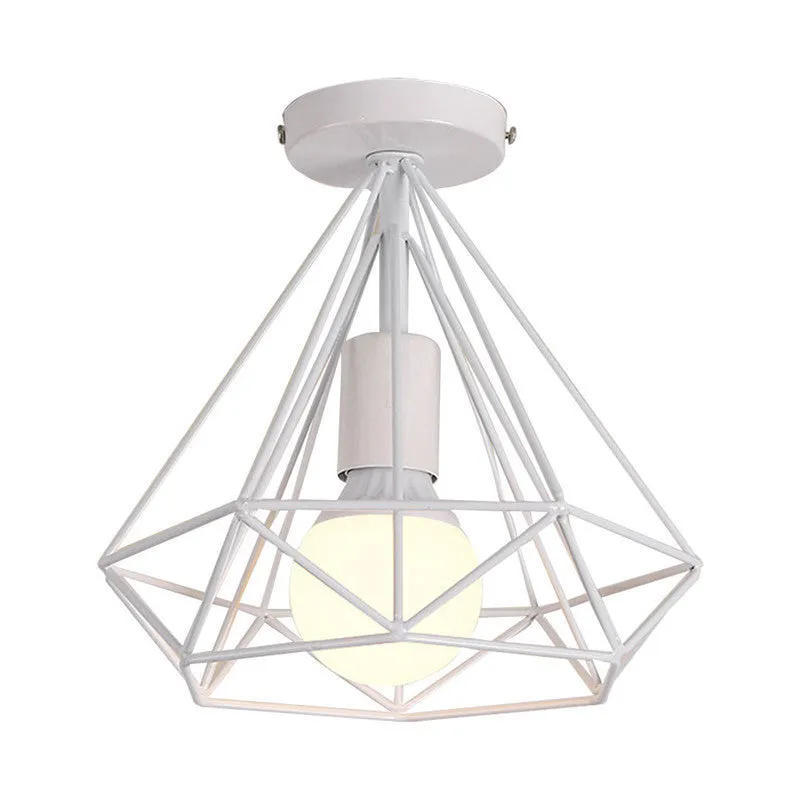Living room ceiling lamp with adjustable line length up to 1 metre, black variant, ceiling plate 10cm diameter