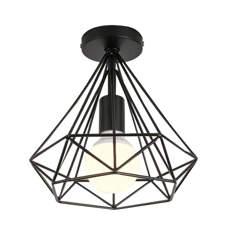 Living room ceiling lamp with adjustable line length up to 1 metre, black variant, ceiling plate 10cm diameter