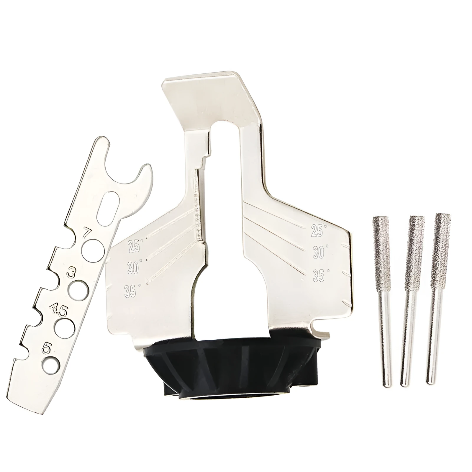 Silver metal electric chain grinding device accessories for band saw blade sharpening