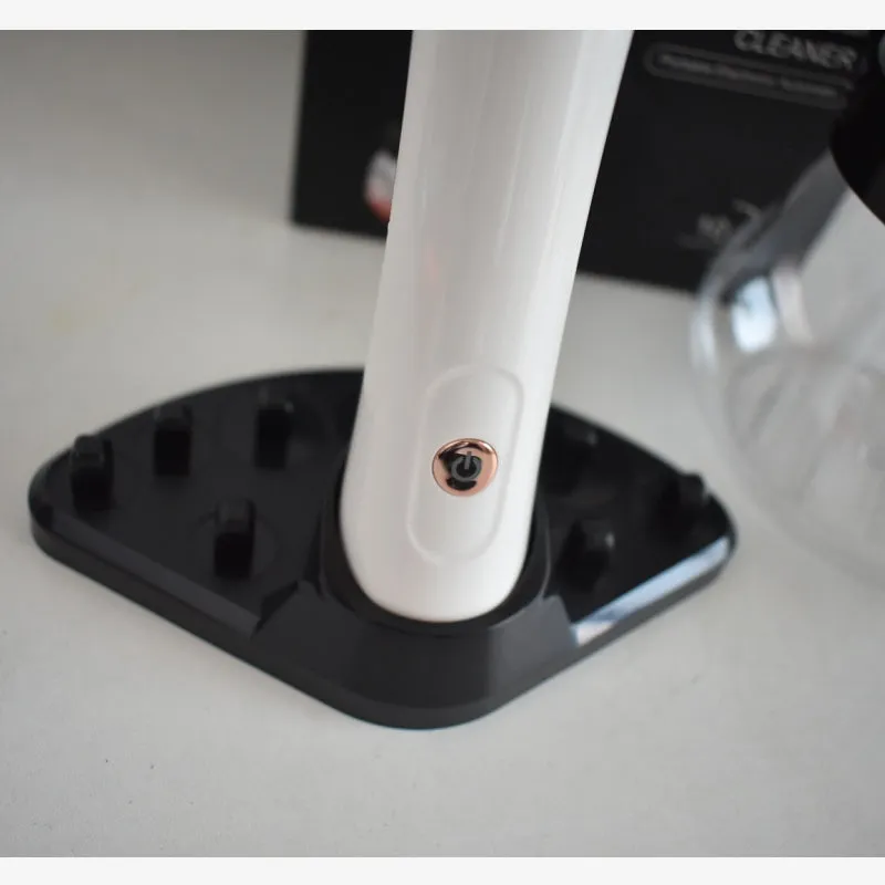 Electric scrubber makeup brush tool automatic cleaner with silicone case in white red and black