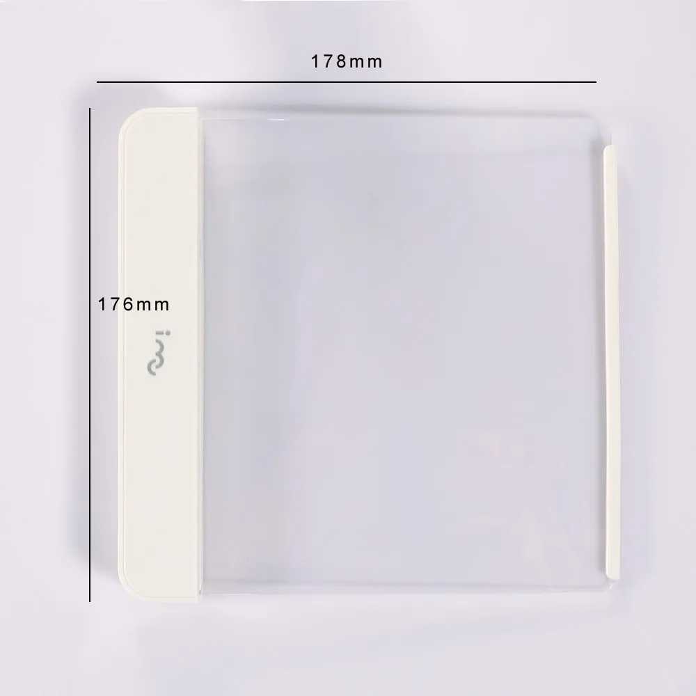 Dimmable LED panel book reading lamp with PMMA acrylic lens on a book page