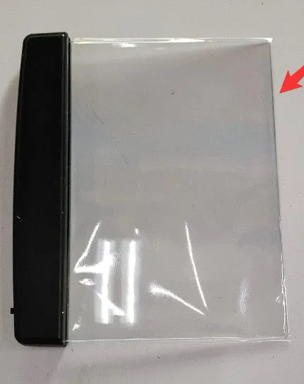 Dimmable LED panel book reading lamp with PMMA acrylic lens on a book page