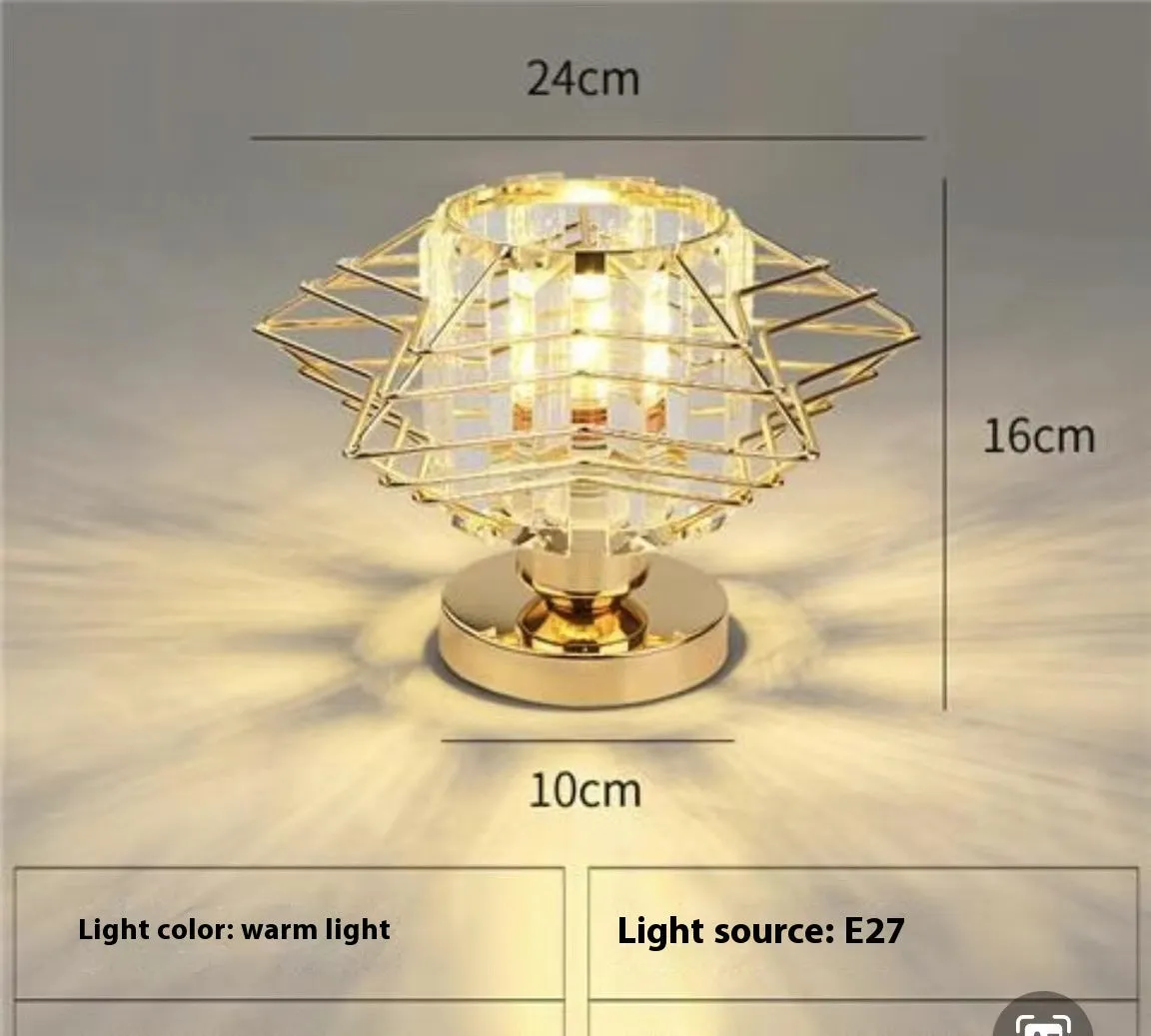 European modern crystal ceiling light with black finish, crystal detailing, low voltage design for living room