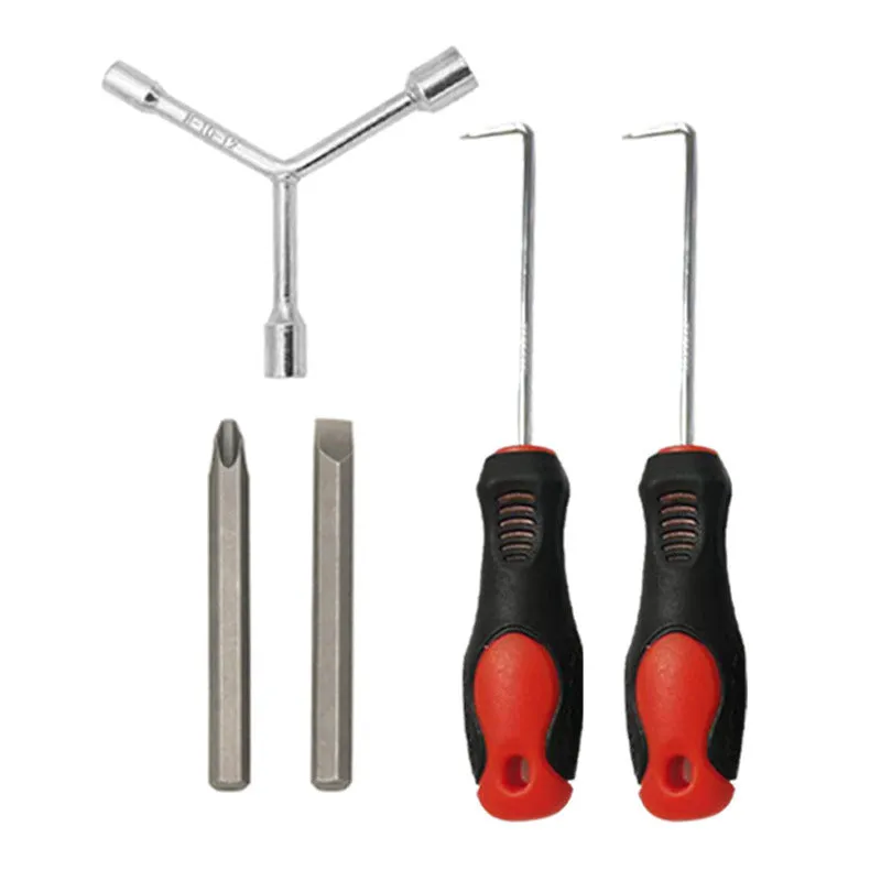 Special tool for washing machine disassembly: 5-piece socket screwdriver clutch wrench set with metal and plastic parts