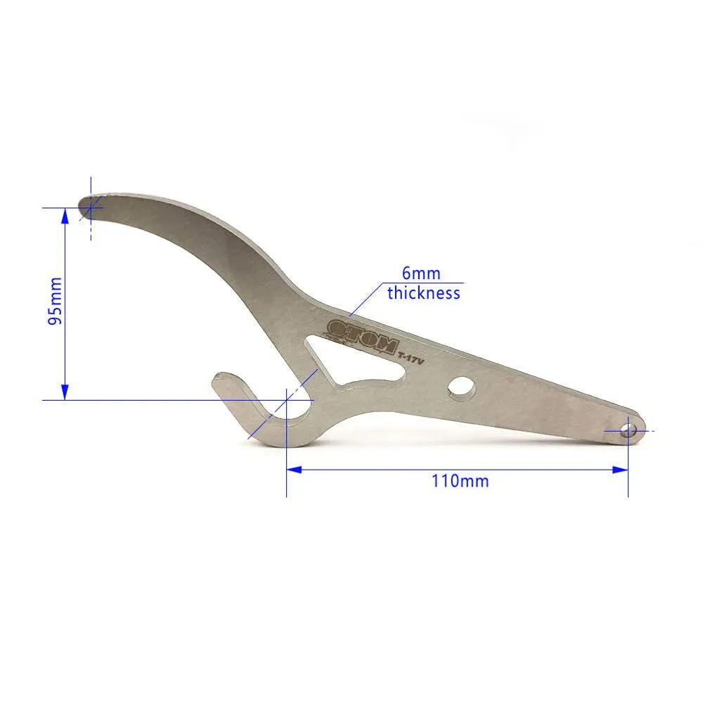 Silver metal bicycle tyre lever tool for tyre removal and mechanical repair