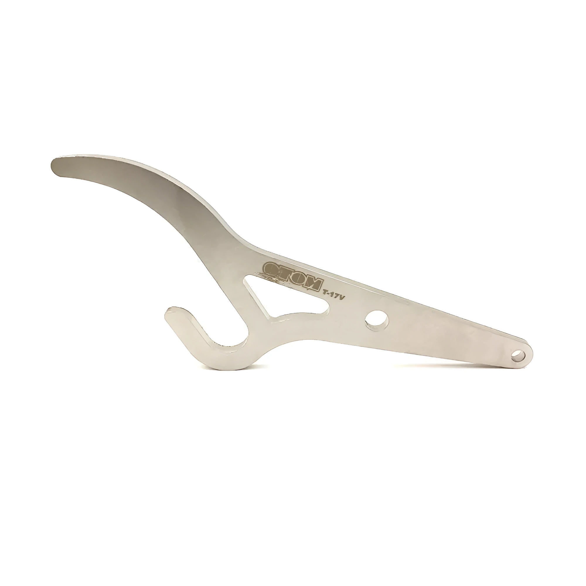 Silver metal bicycle tyre lever tool for tyre removal and mechanical repair
