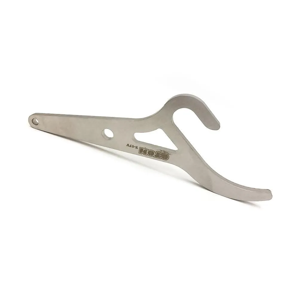 Silver metal bicycle tyre lever tool for tyre removal and mechanical repair