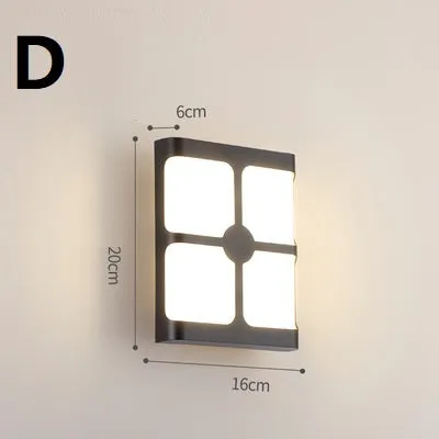 Waterproof outdoor wall light with PC lampshade, LED, 220V, 200x160mm, available in warm and white light