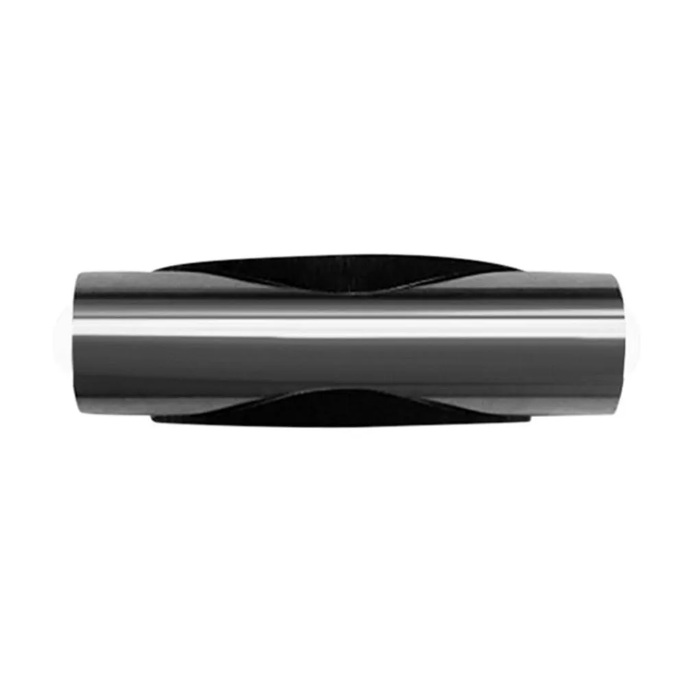 LED double head wall light with aluminium shade in steel colour for corridor installation