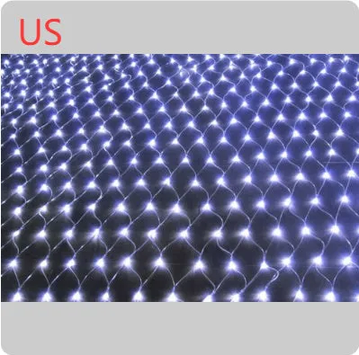 Outdoor fishnet LED string lights 3x2m 192 LEDs IP44 dimmable warm white Christmas decoration