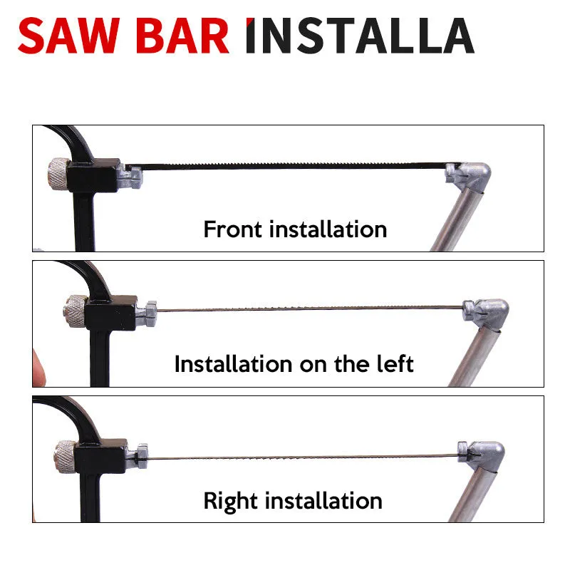 7in1 alloy steel hand saw set with interchangeable blades for DIY cutting and pruning