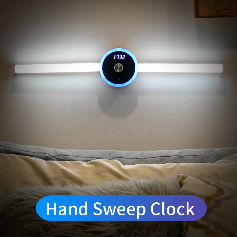 Smart cabinet light with clock timer sensor light removable LED wardrobe light human body sensor