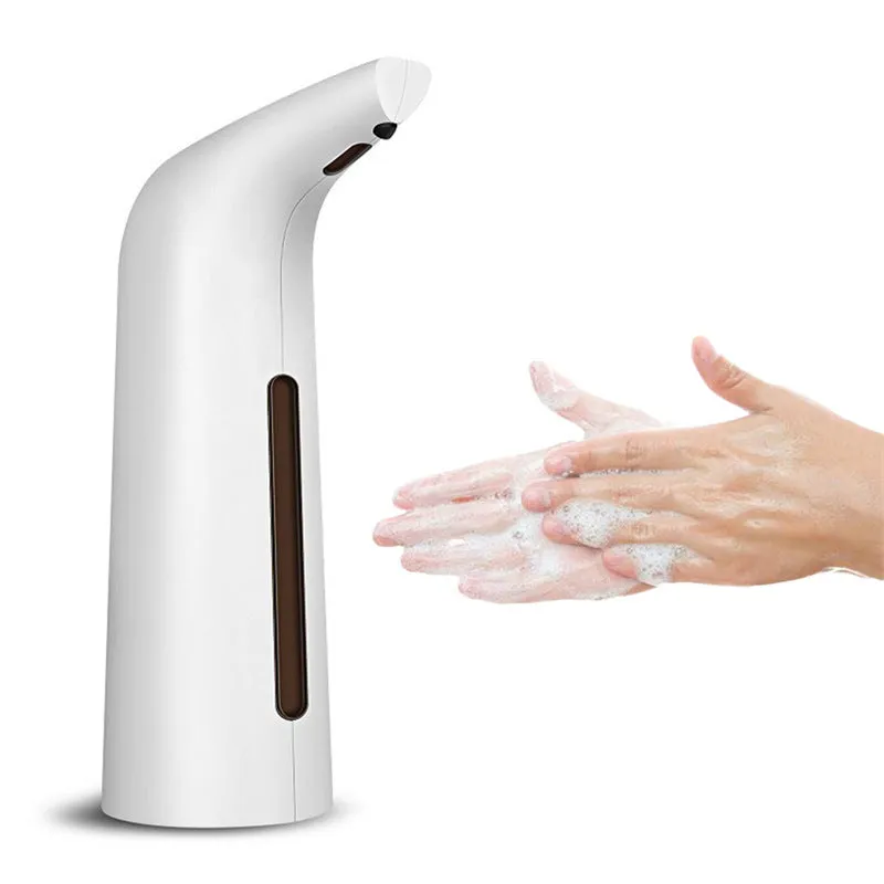 White ABS contact-free automatic induction liquid dispenser 214x70x116mm with 5cm sensing range