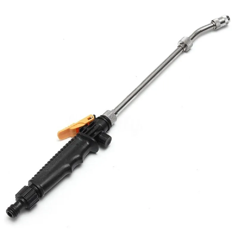Blue and silver car high-pressure water gun with TPR handle and 75cm length