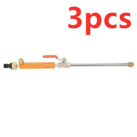 Blue and silver car high-pressure water gun with TPR handle and 75cm length