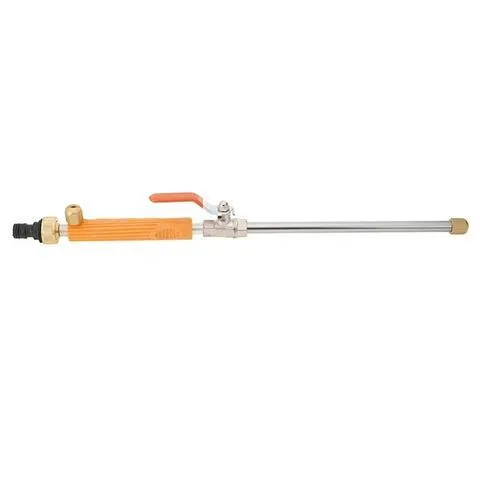 Blue and silver car high-pressure water gun with TPR handle and 75cm length