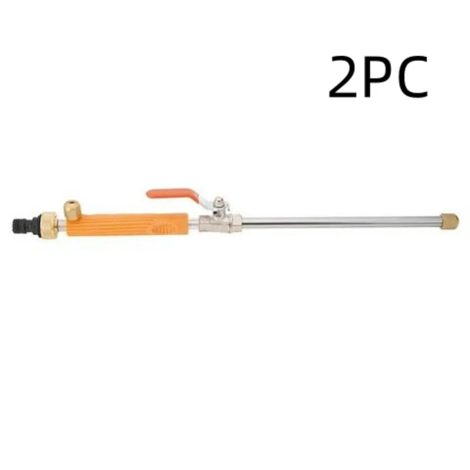 Blue and silver car high-pressure water gun with TPR handle and 75cm length