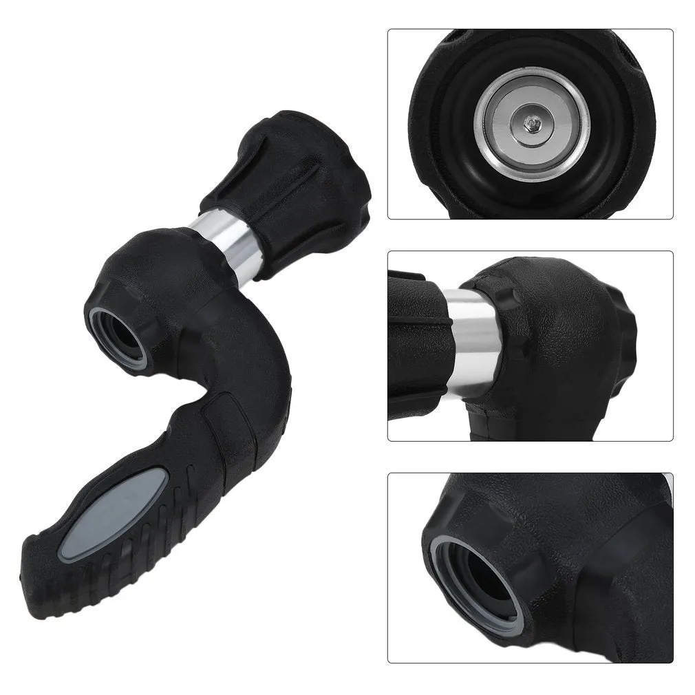 Mighty Power Hose Blaster Nozzle black with ergonomic handle and five spray settings, 23 cm length