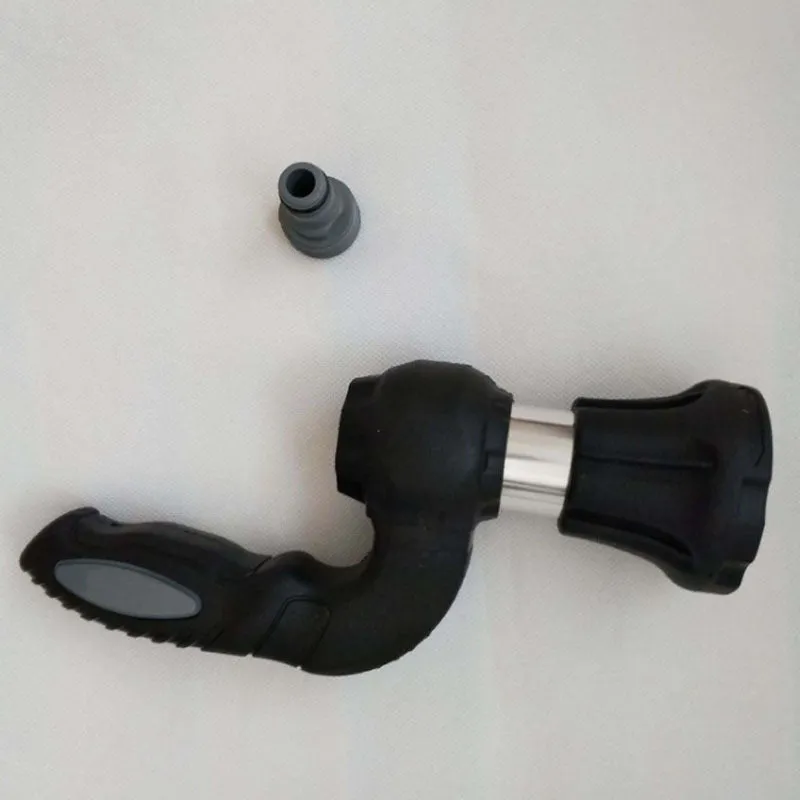 Mighty Power Hose Blaster Nozzle black with ergonomic handle and five spray settings, 23 cm length