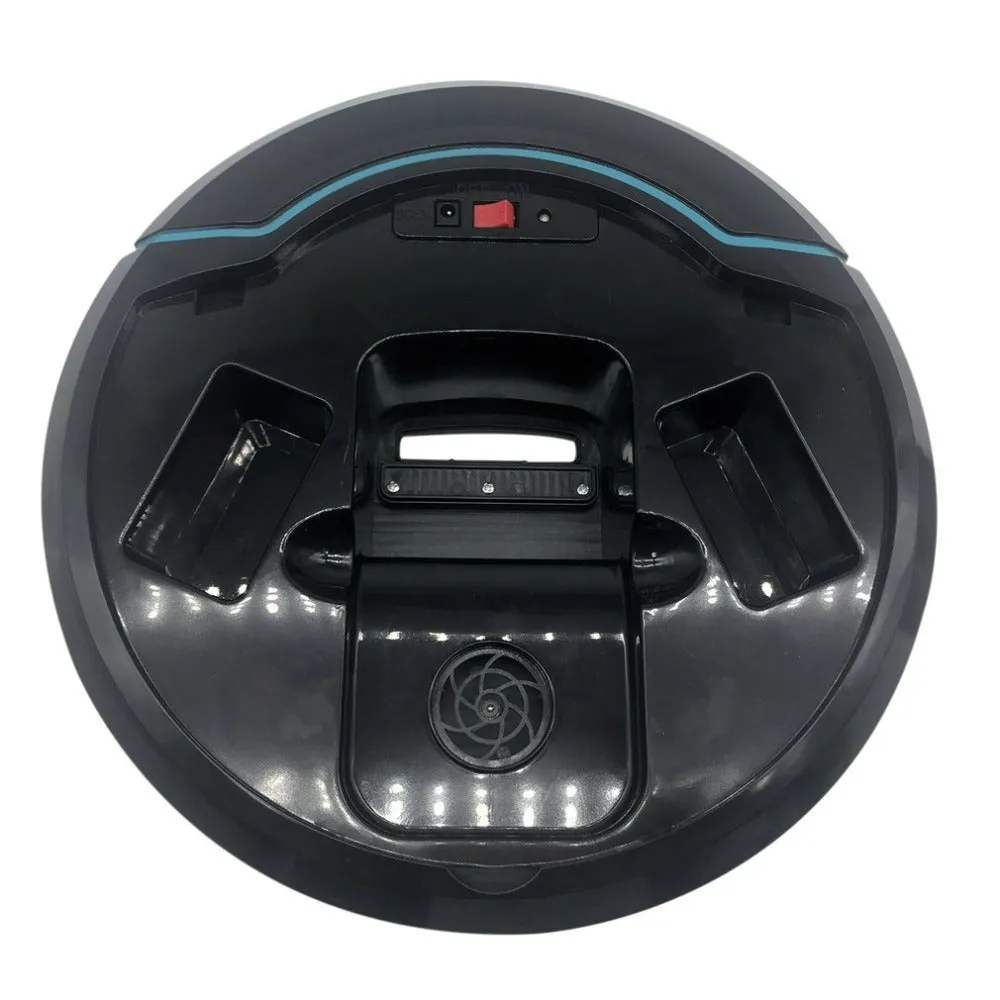 Smart robot vacuum cleaner 22.8cm ABS plastic automatic induction sweeper black