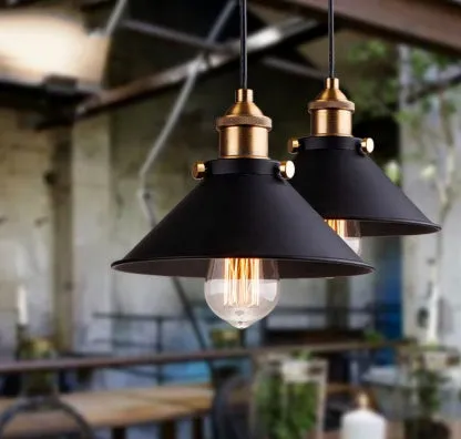 American countryside iron chandelier with iron lampshade, available in multiple sizes, for living room dining room