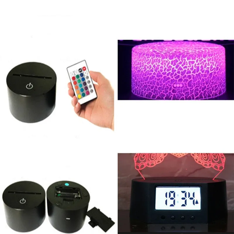 Valentines Day gift 3D night light showing hands holding a heart with seven colour options