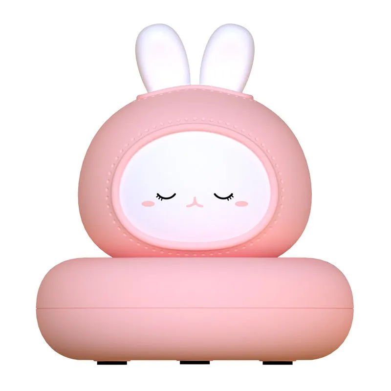 Cute pet LED desk lamp with tap control, 83x83x77mm, vinyl shade, 3W battery powered