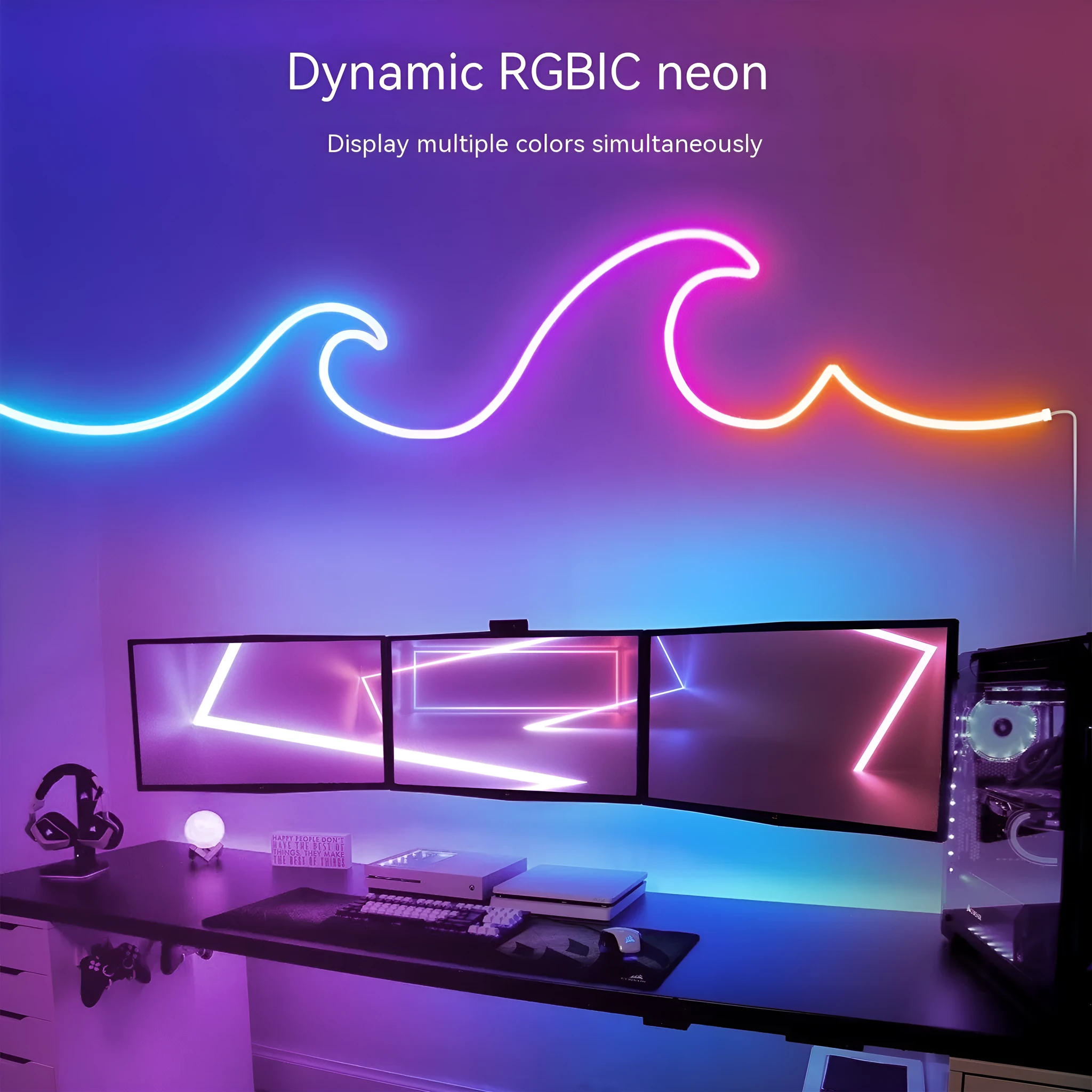 Colour changing outdoor waterproof LED neon strip light 10W/M with 60 beads per metre