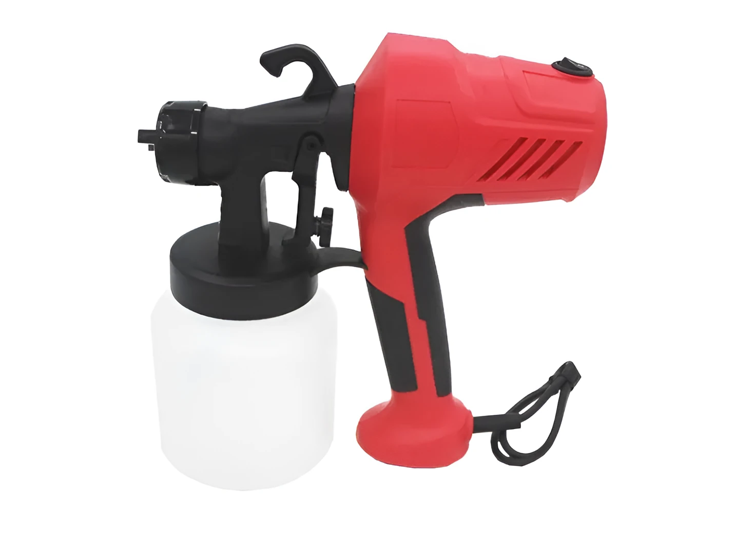 High pressure electric spray gun with plastic pot, 220V, for textile and household cleaning