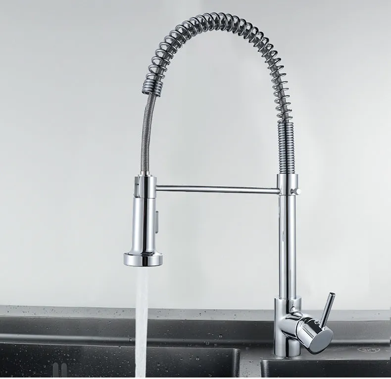 Matte black deck-mounted kitchen faucet with copper body and wrench-type handle