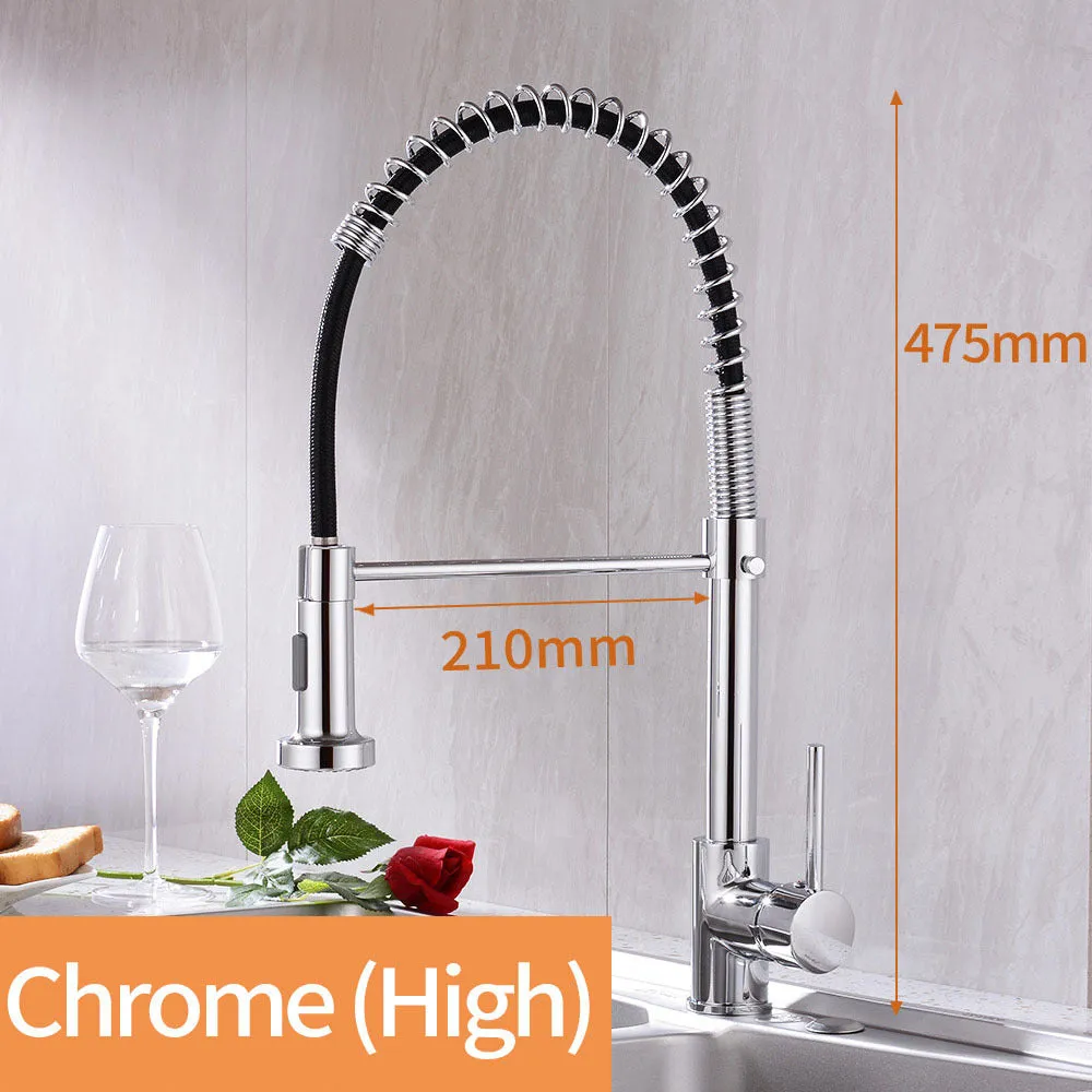 Matte black deck-mounted kitchen faucet with copper body and wrench-type handle