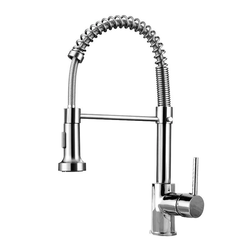 Matte black deck-mounted kitchen faucet with copper body and wrench-type handle