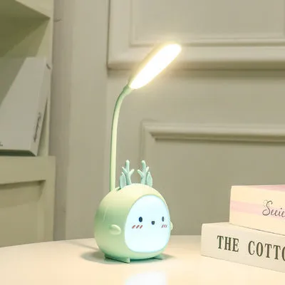Zeng Ke Fu special bedside night light for studying in female student dormitory, USB LED lamp with ABS shade, 7.3x11x21 cm