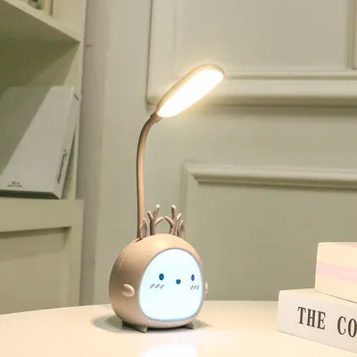 Zeng Ke Fu special bedside night light for studying in female student dormitory, USB LED lamp with ABS shade, 7.3x11x21 cm