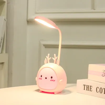 Zeng Ke Fu special bedside night light for studying in female student dormitory, USB LED lamp with ABS shade, 7.3x11x21 cm