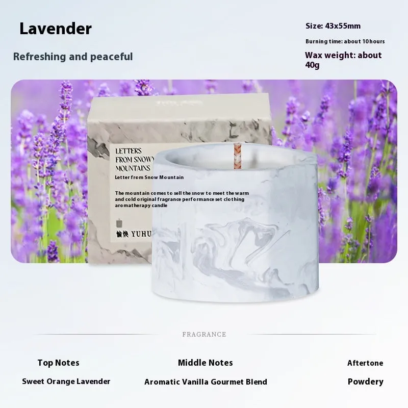 Ink octagon cup aromatherapy candle gift set with six scents in resin cups