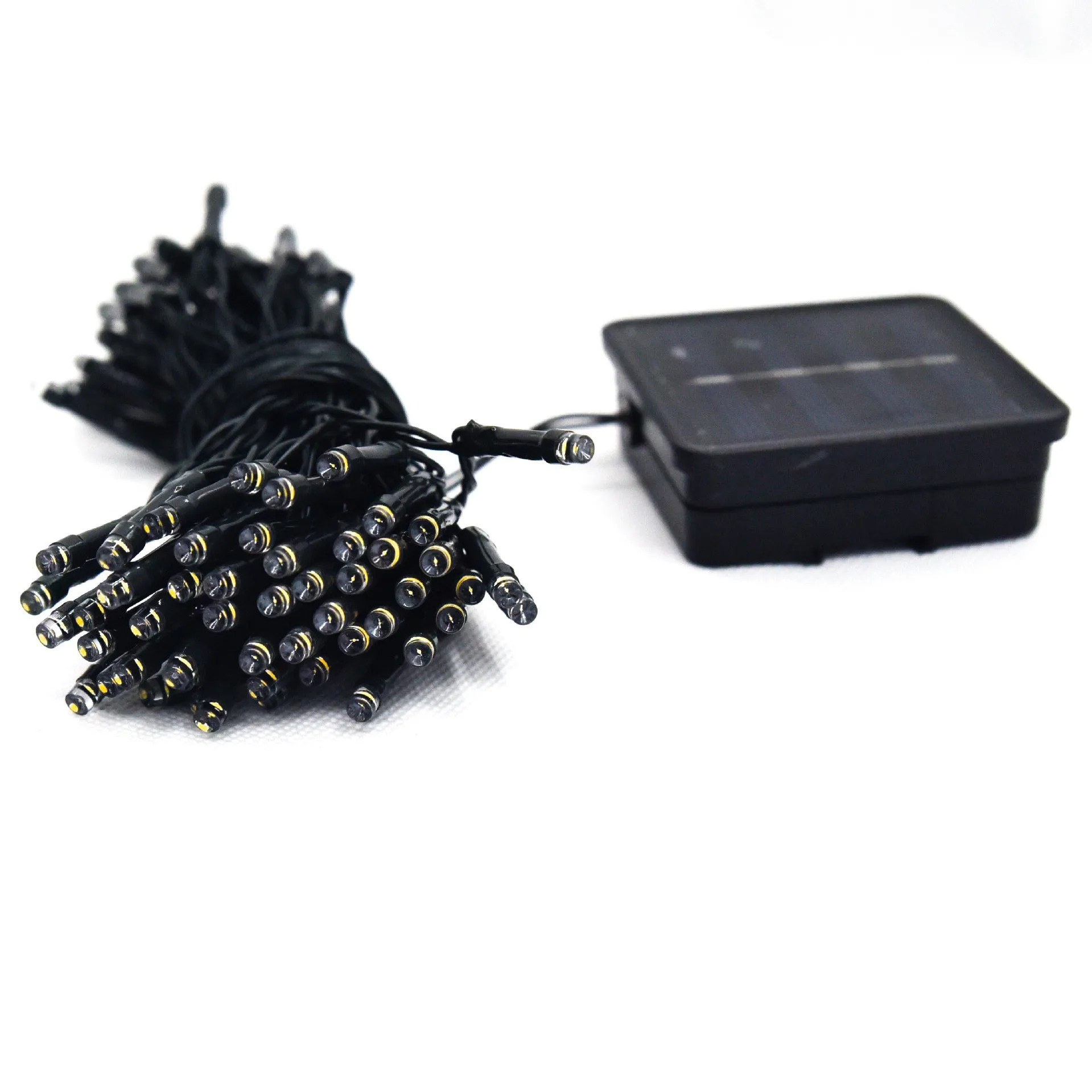 Solar-powered LED string lights outdoor waterproof Christmas patio decoration warm white 20 LEDs
