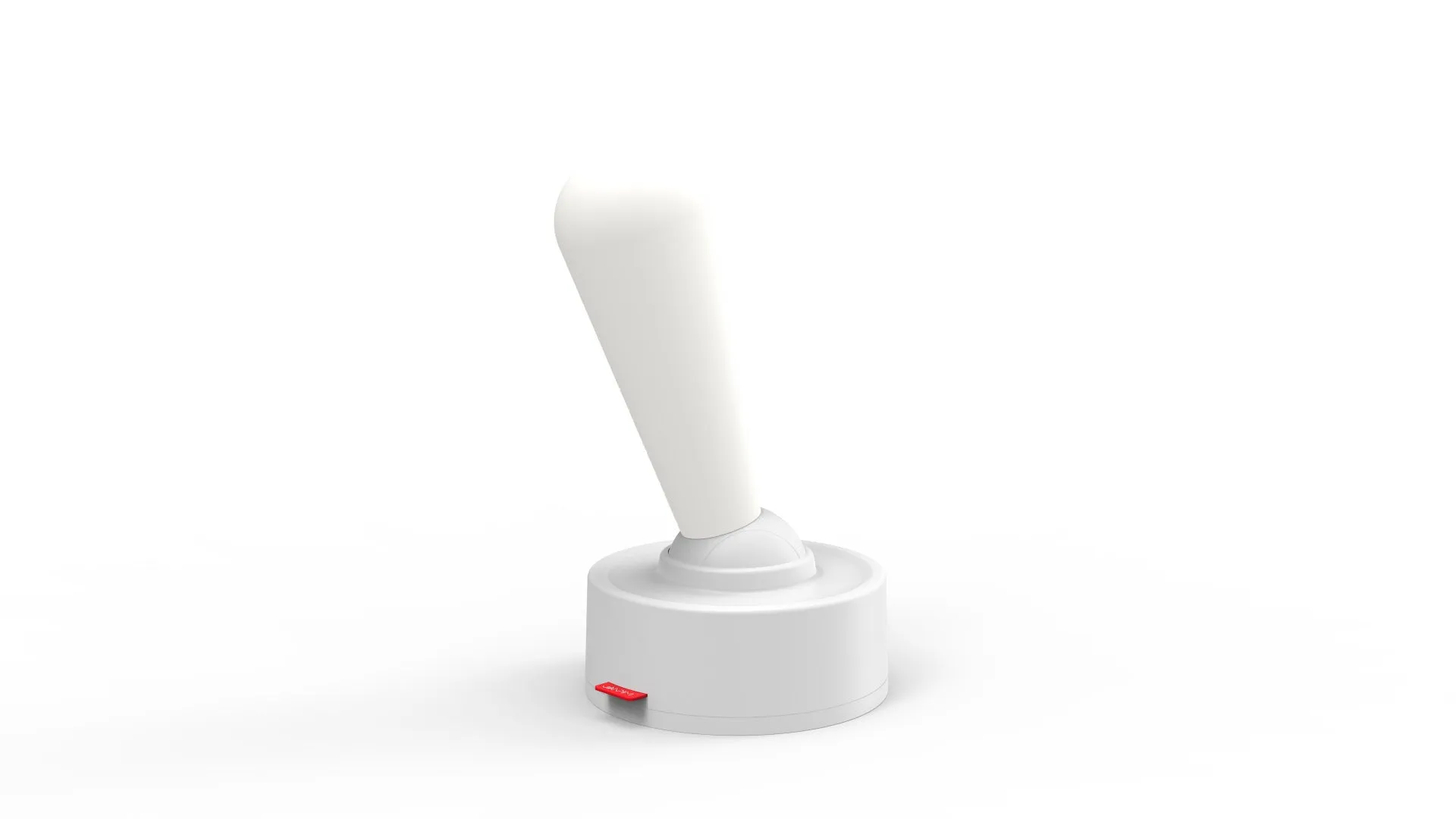 Toggle silicone USB rechargeable night light with warm LED, wall mounted in bedroom