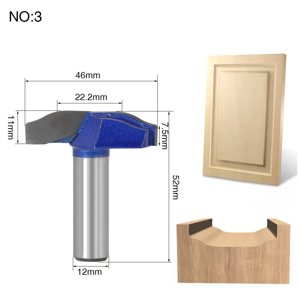 Carbide face milling cutter head with 31mm ball diameter for wooden door frame profiling