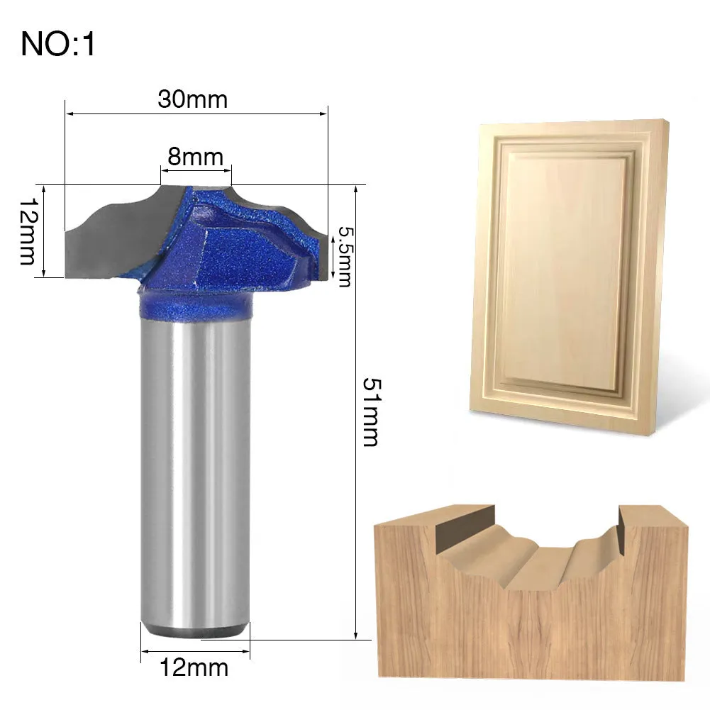 Carbide face milling cutter head with 31mm ball diameter for wooden door frame profiling