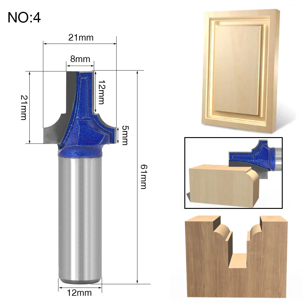Carbide face milling cutter head with 31mm ball diameter for wooden door frame profiling