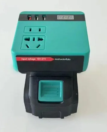 Lithium battery inverter compatible with Dayi Dewei Mivoch Mutian tool batteries 0.12kW