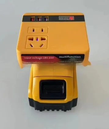 Lithium battery inverter compatible with Dayi Dewei Mivoch Mutian tool batteries 0.12kW