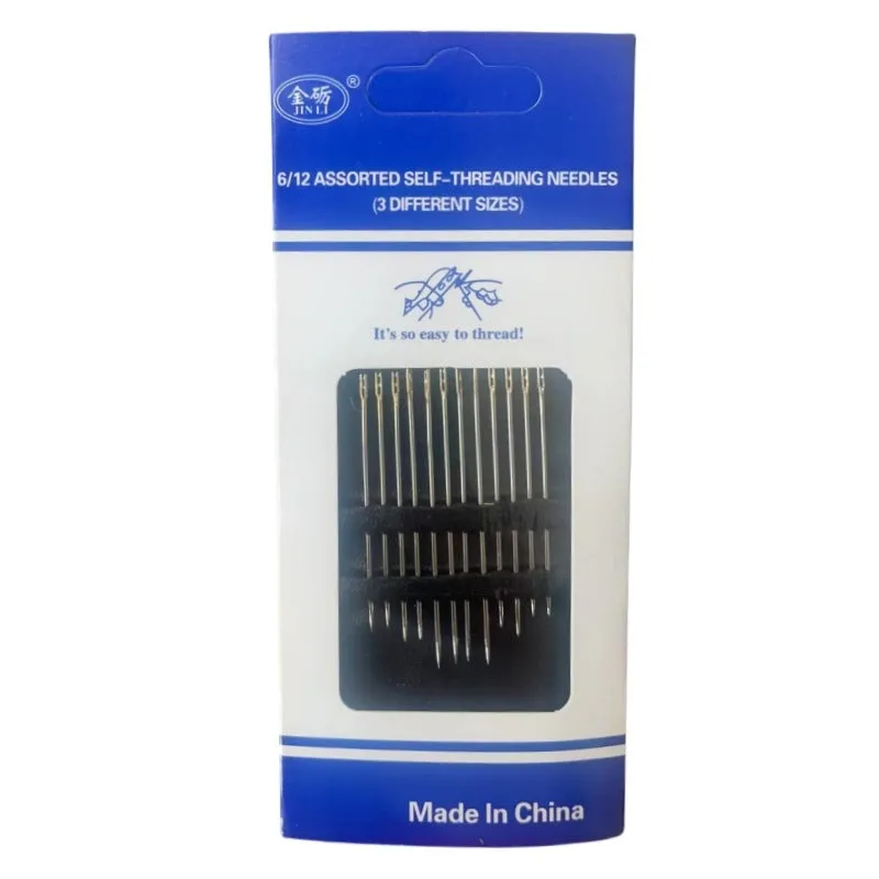 Household sewing needle wire tools set with golden tail and side open clip